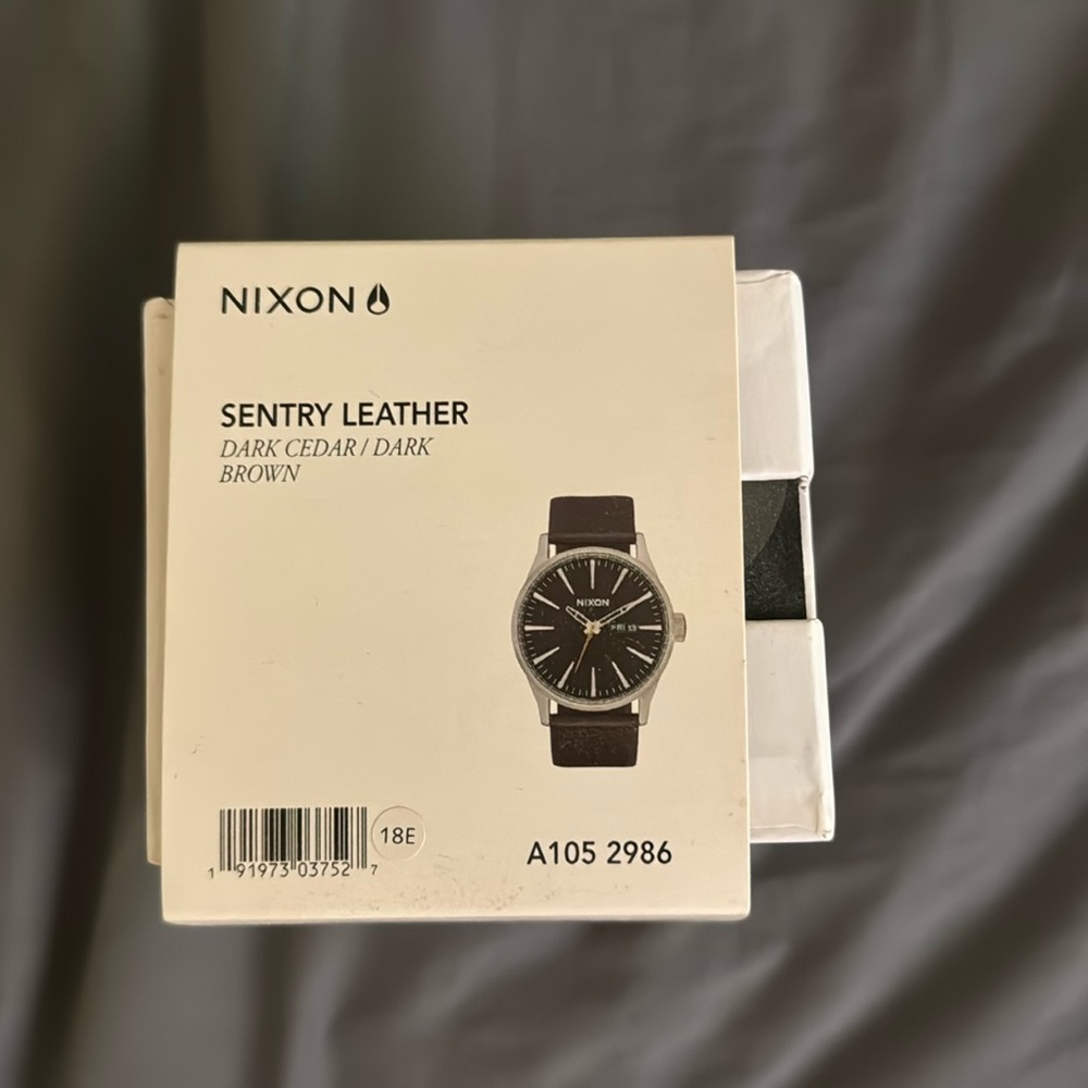 Nixon Sentry Leather Watch